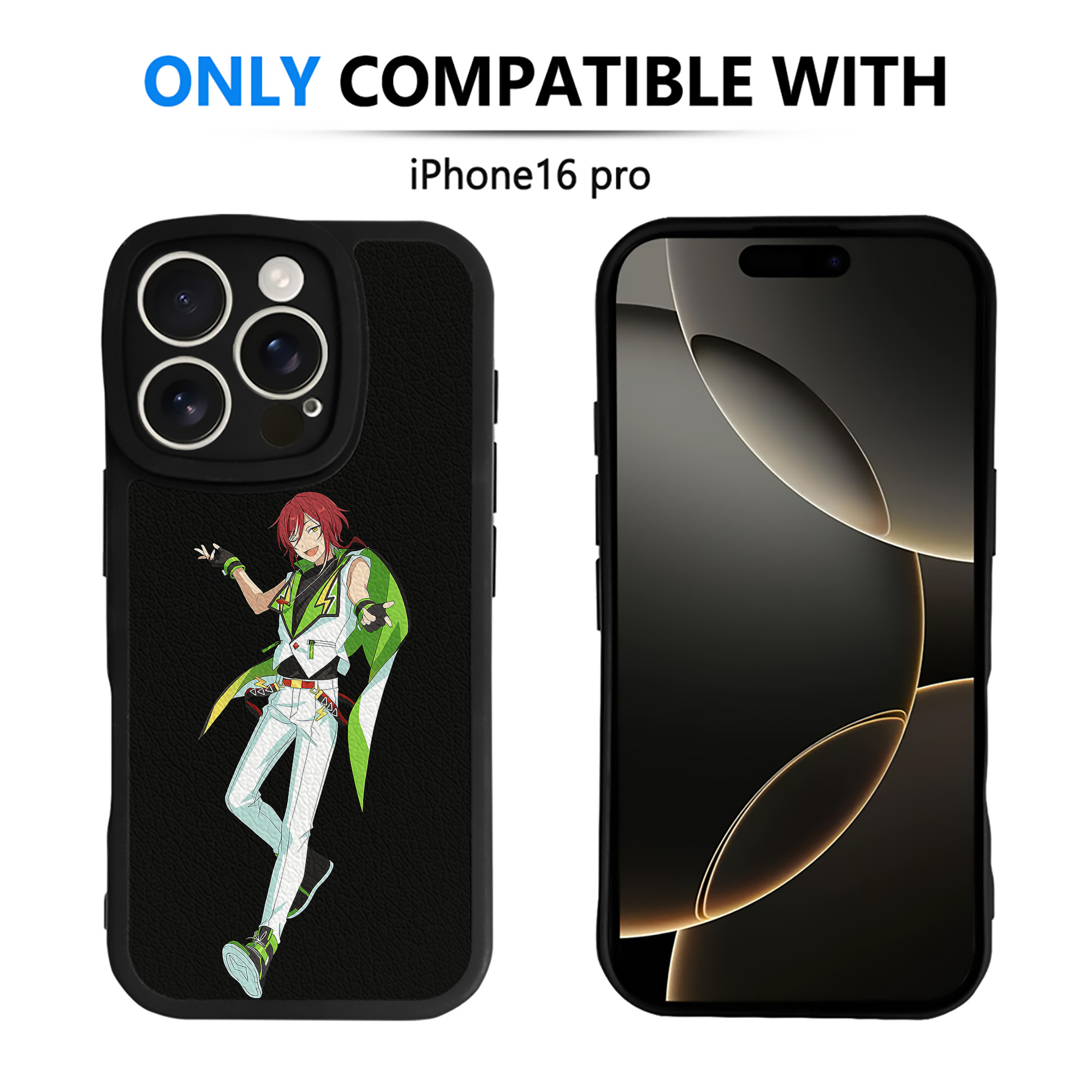（画像用） あんさんぶるスターズ! Ensemble Stars 【iPhone 16シリーズ対応】シリコンスマホケース（レザー調） 材質：シリコン